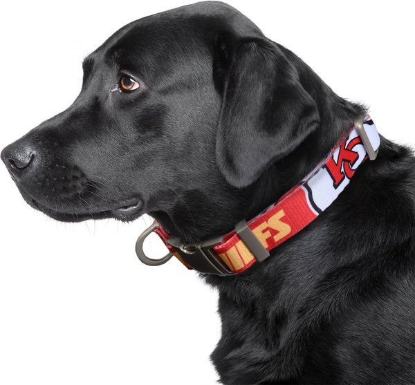 Show full view: Littlearth NFL Premium Dog & Cat Collar, Kansas City Chiefs, Medium slide 2 of 4