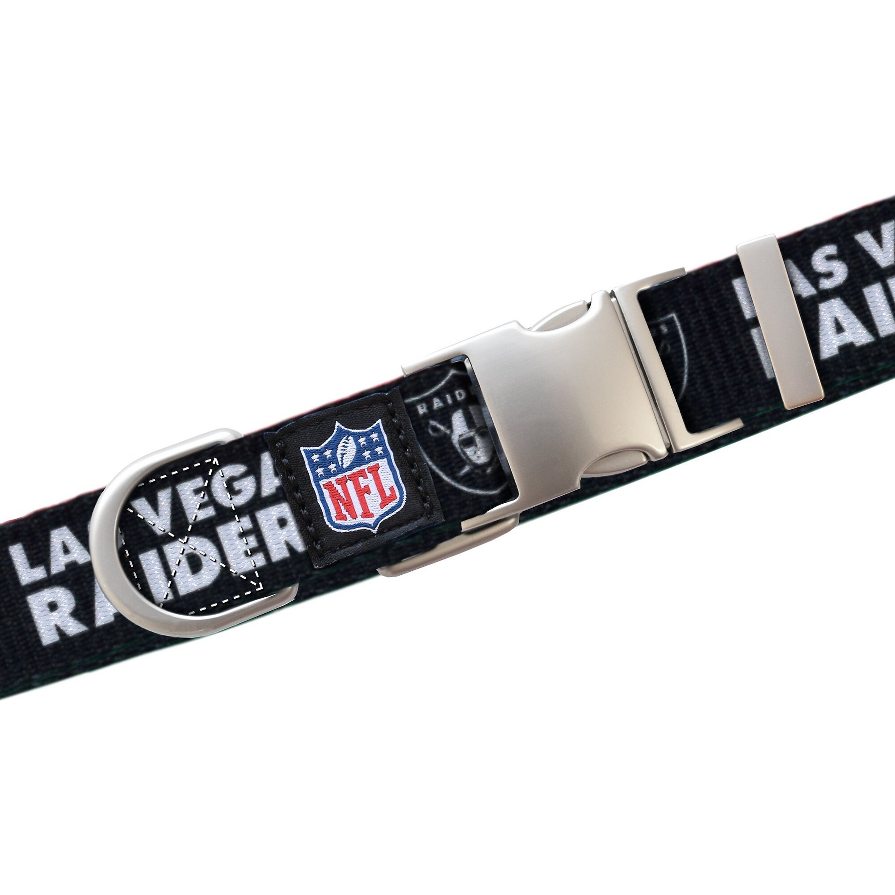 Littlearth NFL Premium Dog & Cat Collar, Las Vegas Raiders, Medium