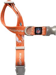 Littlearth NFL Premium Dog & Cat Collar, Miami Dolphins, Large