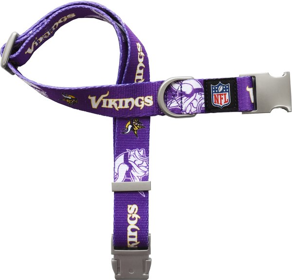 Show full view: Littlearth NFL Premium Dog & Cat Collar, Minnesota Vikings, Large slide 1 of 4