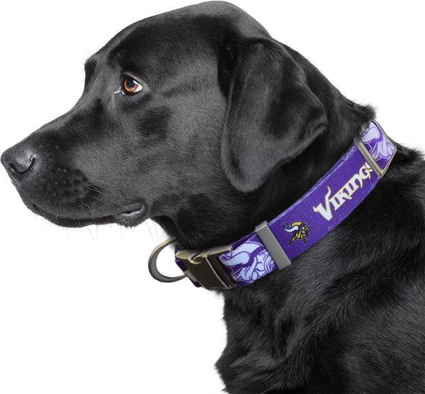 Show full view: Littlearth NFL Premium Dog & Cat Collar, Minnesota Vikings, Large slide 2 of 4