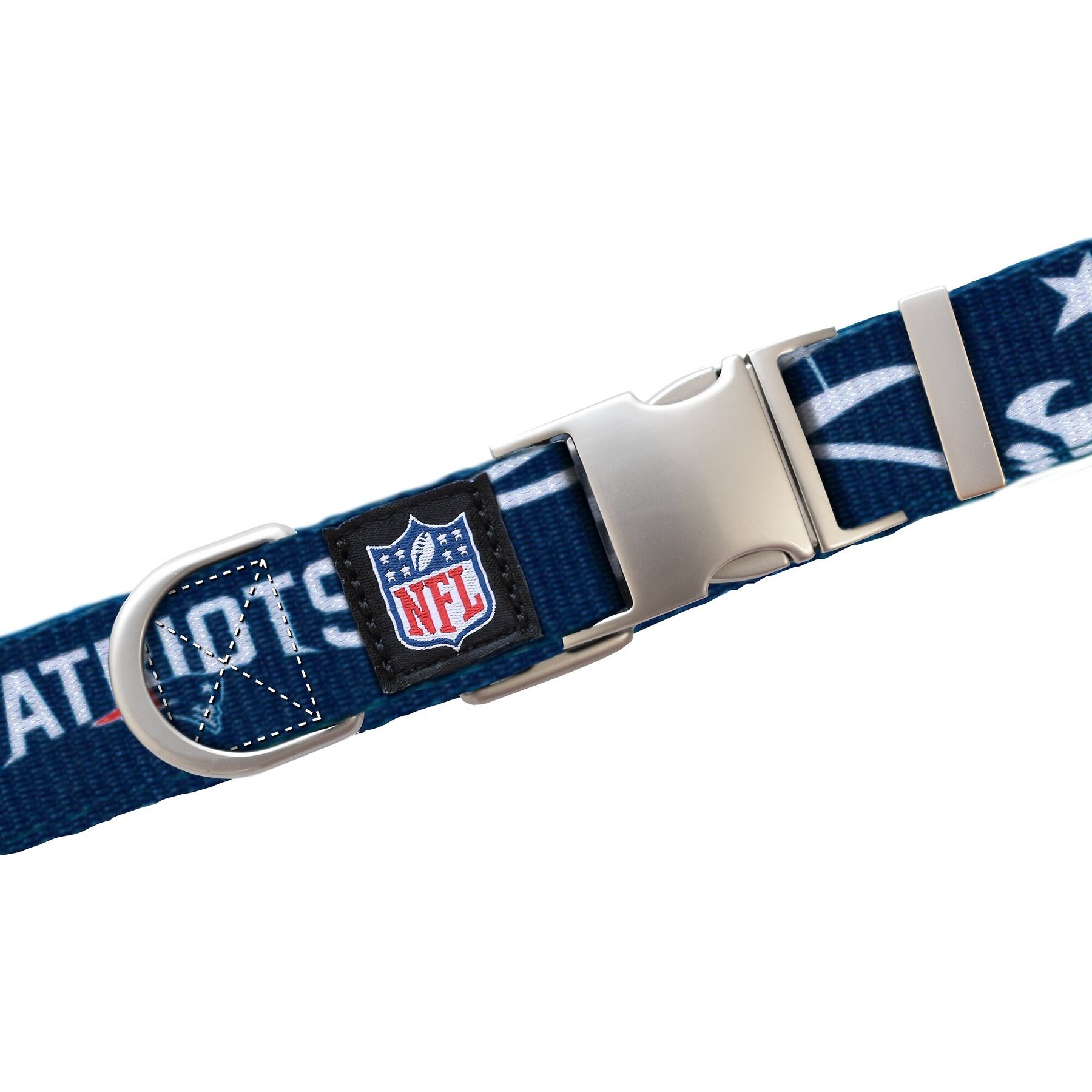 Littlearth NFL Premium Dog & Cat Collar, New England Patriots, Large