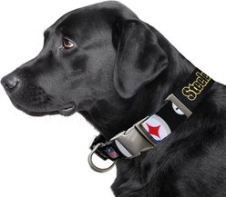 Littlearth NFL Premium Dog & Cat Collar, Pittsburgh Steelers, Large slide 2 of 3