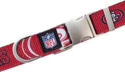 Littlearth NFL Premium Dog & Cat Collar, San Francisco 49ers, Small