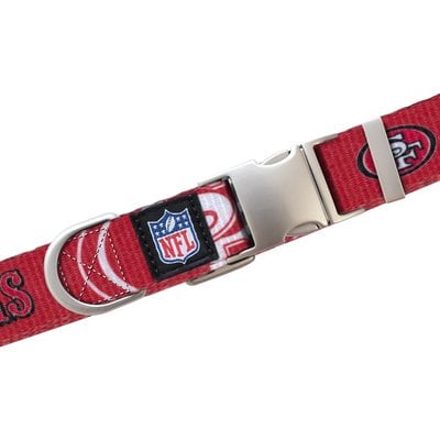 Littlearth Littlearth NFL Premium Dog & Cat Collar, San Francisco 49ers, Small