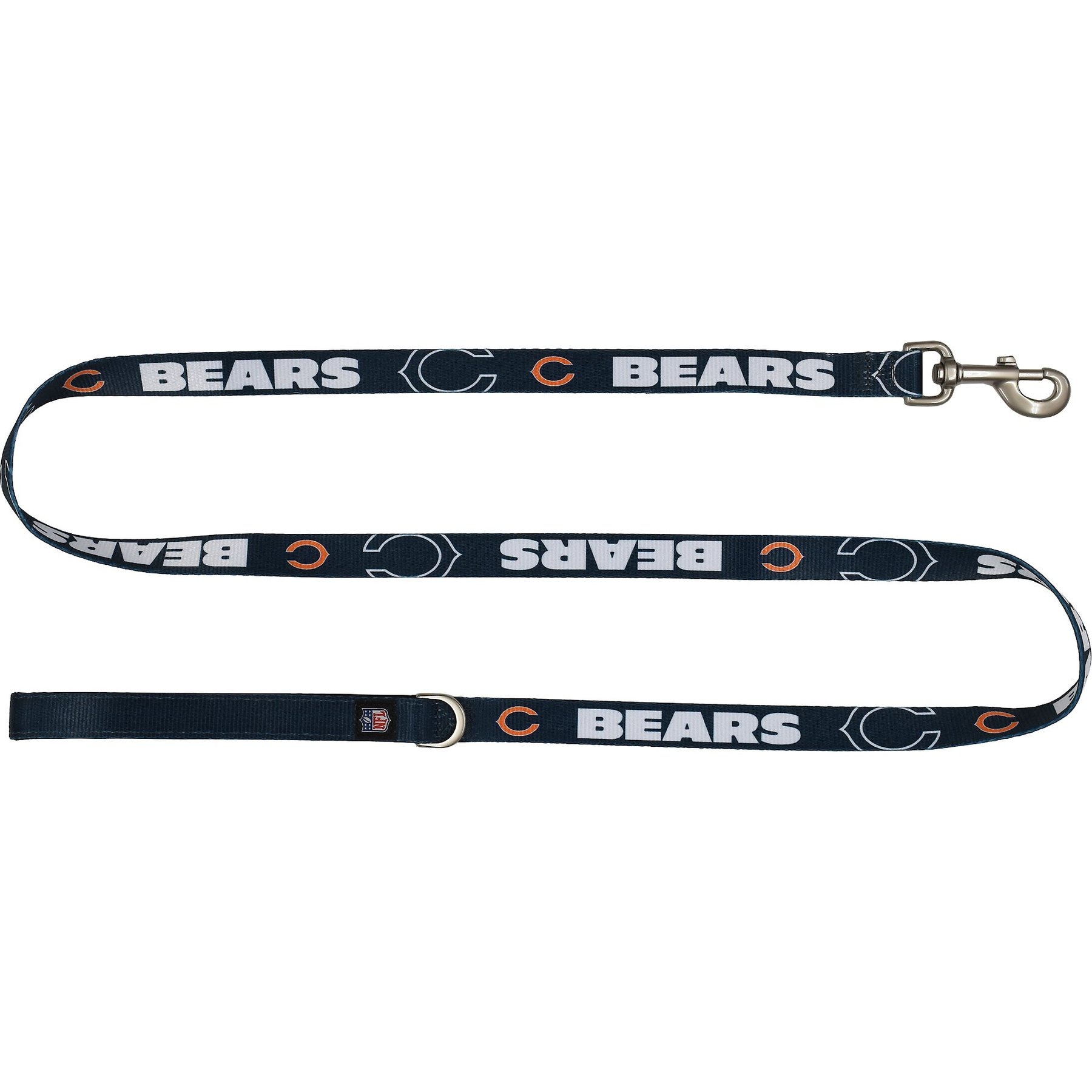 Littlearth NFL Premium Dog & Cat Lead, Chicago Bears, 3/4-in