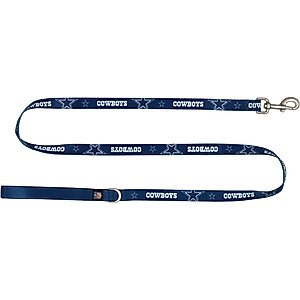 Littlearth NFL Premium Dog & Cat Lead, Dallas Cowboys, 3/4-in