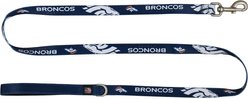 Littlearth NFL Premium Dog & Cat Lead, Denver Broncos, 1-in
