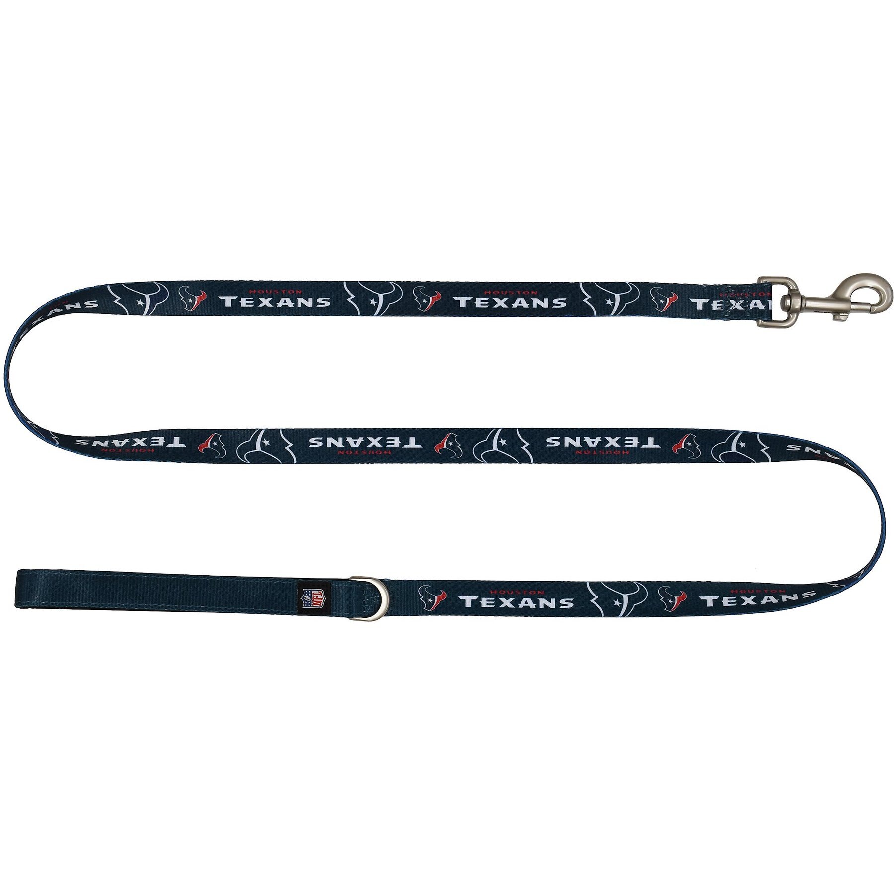 Littlearth NFL Premium Dog & Cat Lead, Houston Texans, 3/4-in