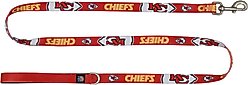 Littlearth NFL Premium Dog & Cat Lead, Kansas City Chiefs, 1-in