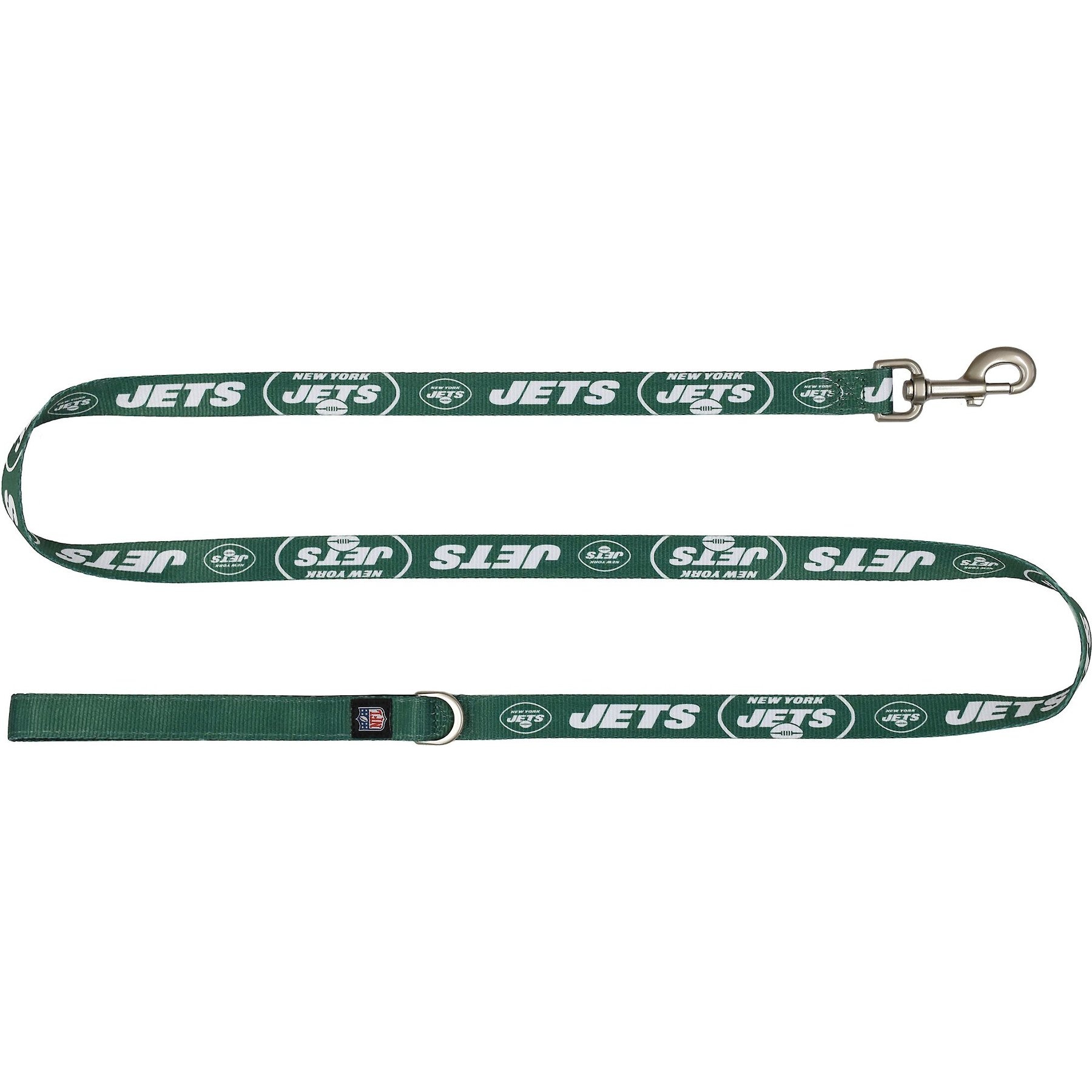 Littlearth NFL Premium Dog & Cat Lead, New York Jets, 3/4-in