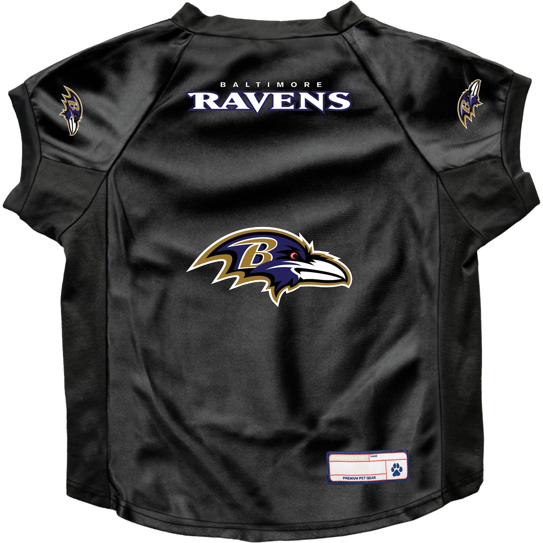 Littlearth NFL Stretch Dog & Cat Jersey, Baltimore Ravens, Big Dog