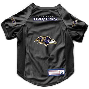 Littlearth NFL Stretch Dog & Cat Jersey, Baltimore Ravens, X-Small