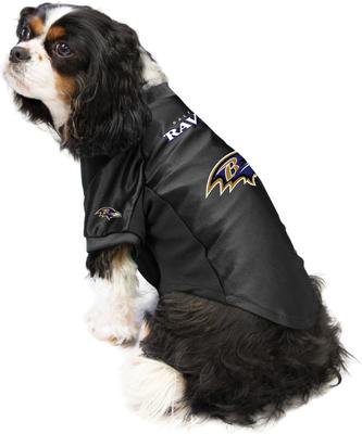 Show full view: Littlearth NFL Stretch Dog & Cat Jersey, Baltimore Ravens, X-Small slide 3 of 8