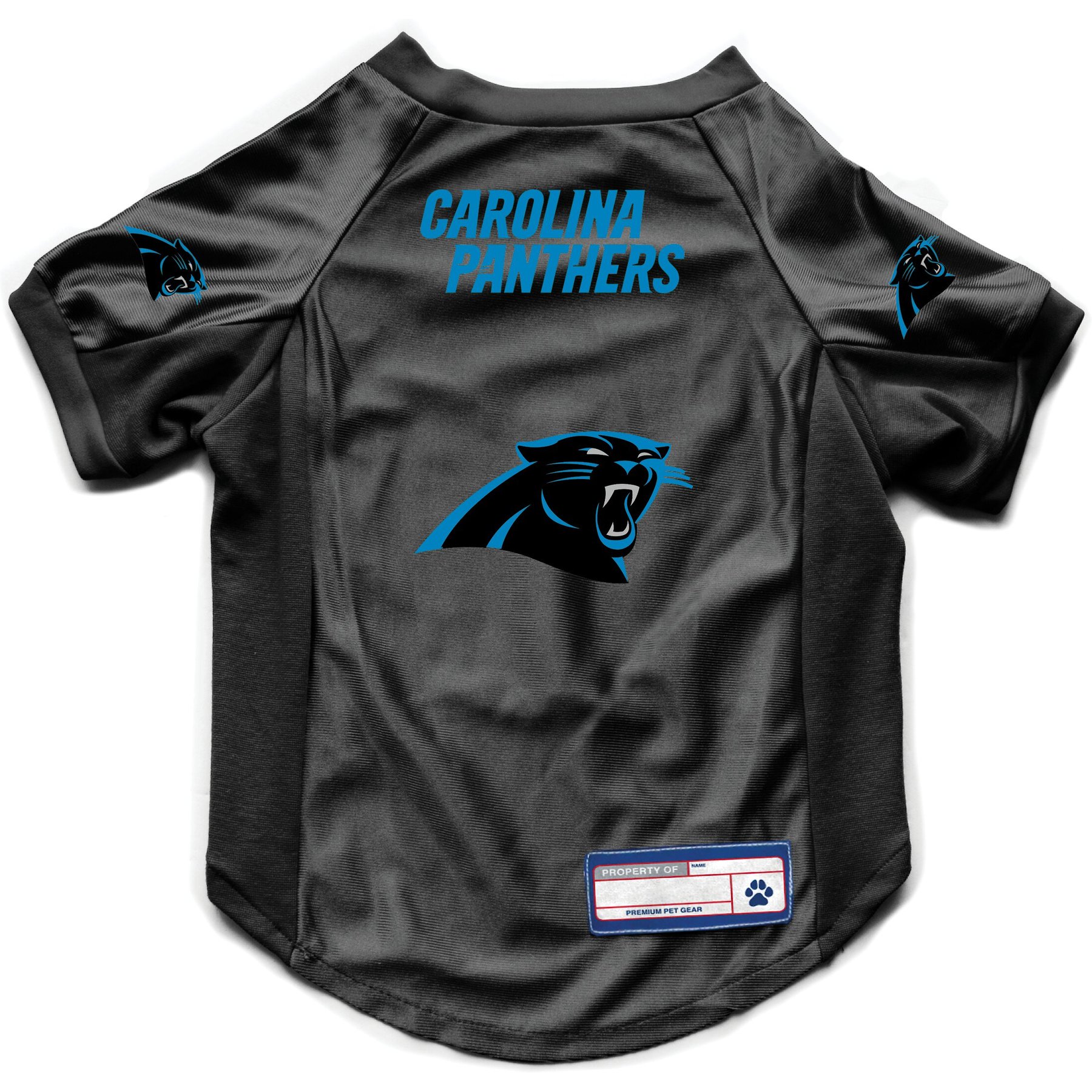 Littlearth NFL Stretch Dog & Cat Jersey, Carolina Panthers, Medium