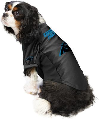 Show full view: Littlearth NFL Stretch Dog & Cat Jersey, Carolina Panthers, Small slide 4 of 9