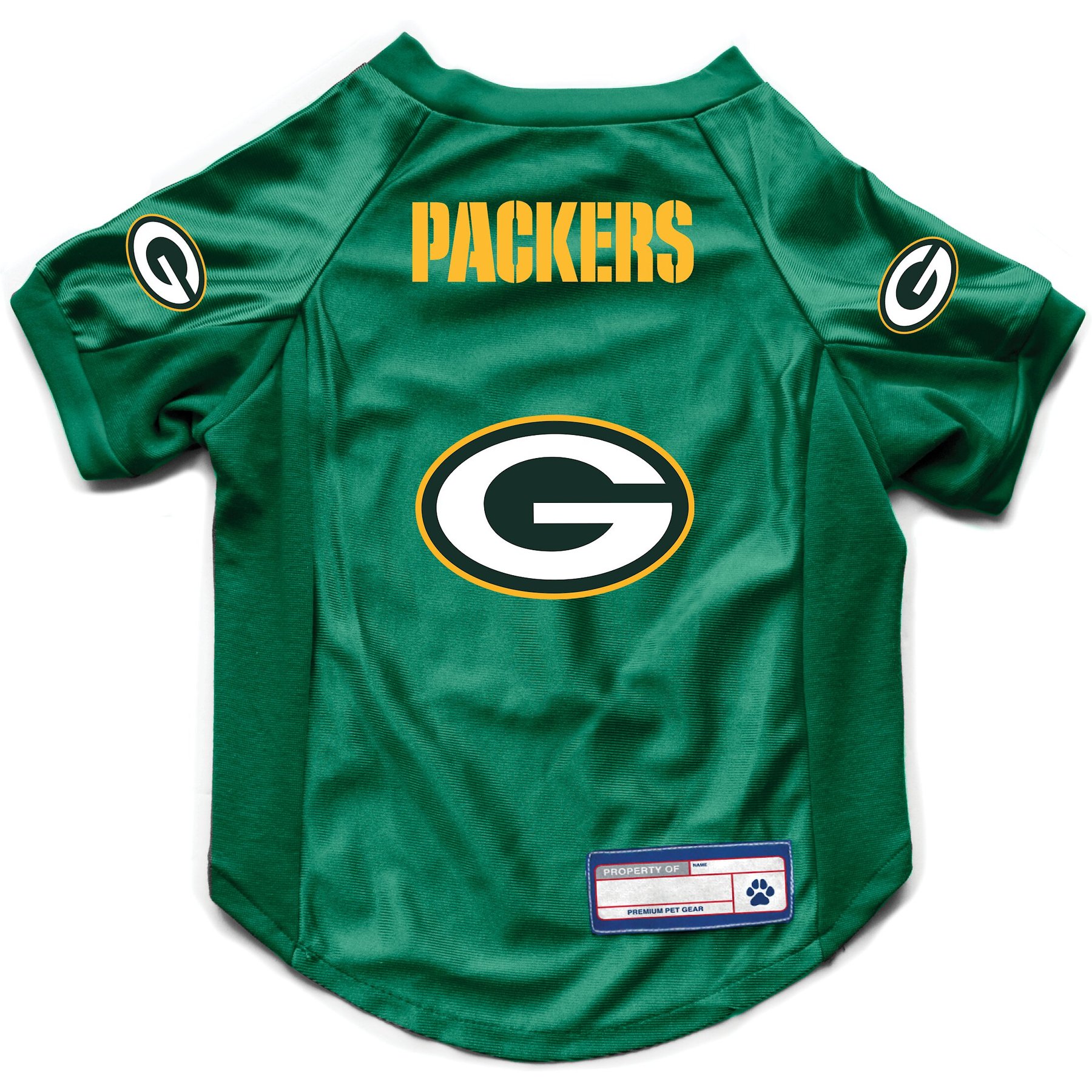 Littlearth NFL Stretch Dog & Cat Jersey, Green Bay Packers, X-Small