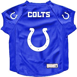 Littlearth NFL Stretch Dog & Cat Jersey, Indianapolis Colts, Big Dog