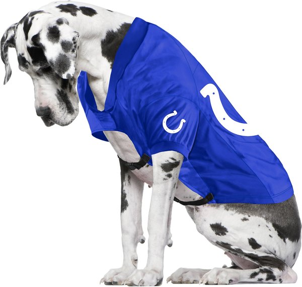 Show full view: Littlearth NFL Stretch Dog & Cat Jersey, Indianapolis Colts, Big Dog slide 3 of 5