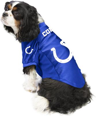 Show full view: Littlearth NFL Stretch Dog & Cat Jersey, Indianapolis Colts, Medium slide 4 of 9