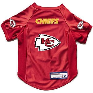 Littlearth NFL Stretch Dog & Cat Jersey, Kansas City Chiefs, Medium