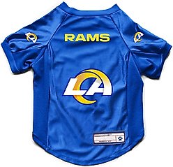 Littlearth NFL Stretch Dog & Cat Jersey, Los Angeles Rams, X-Large