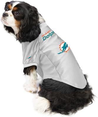 Show full view: Littlearth NFL Stretch Dog & Cat Jersey, Miami Dolphins, Medium slide 3 of 8
