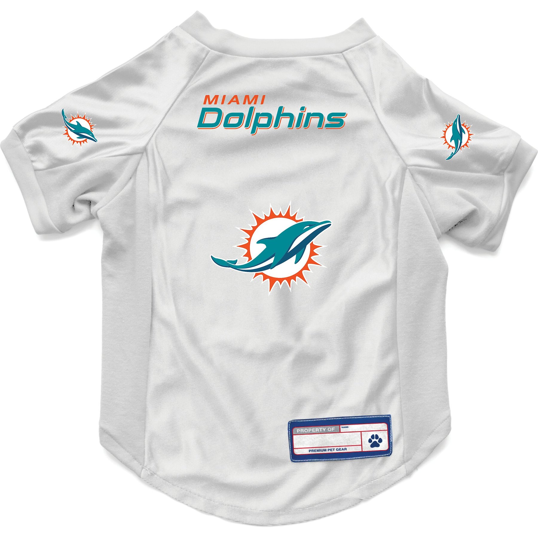 Littlearth NFL Stretch Dog & Cat Jersey, Miami Dolphins, X-Small