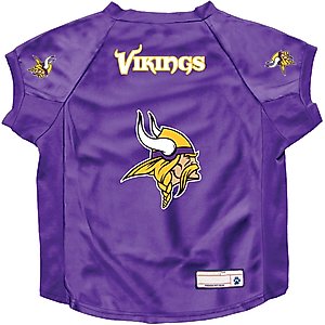 Littlearth NFL Stretch Dog & Cat Jersey, Minnesota Vikings, Big Dog