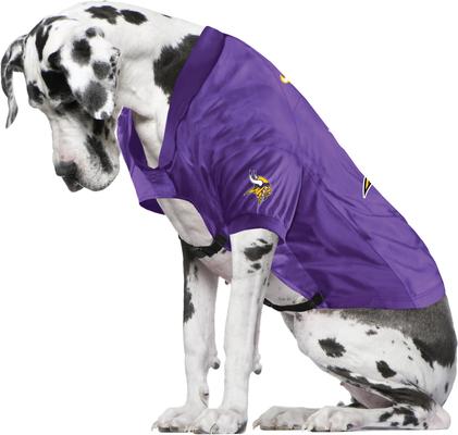 Show full view: Littlearth NFL Stretch Dog & Cat Jersey, Minnesota Vikings, Big Dog slide 3 of 5