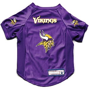 Littlearth NFL Stretch Dog & Cat Jersey, Minnesota Vikings, X-Large