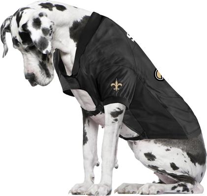 Show full view: Littlearth NFL Stretch Dog & Cat Jersey, New Orleans Saints, Big Dog slide 3 of 6