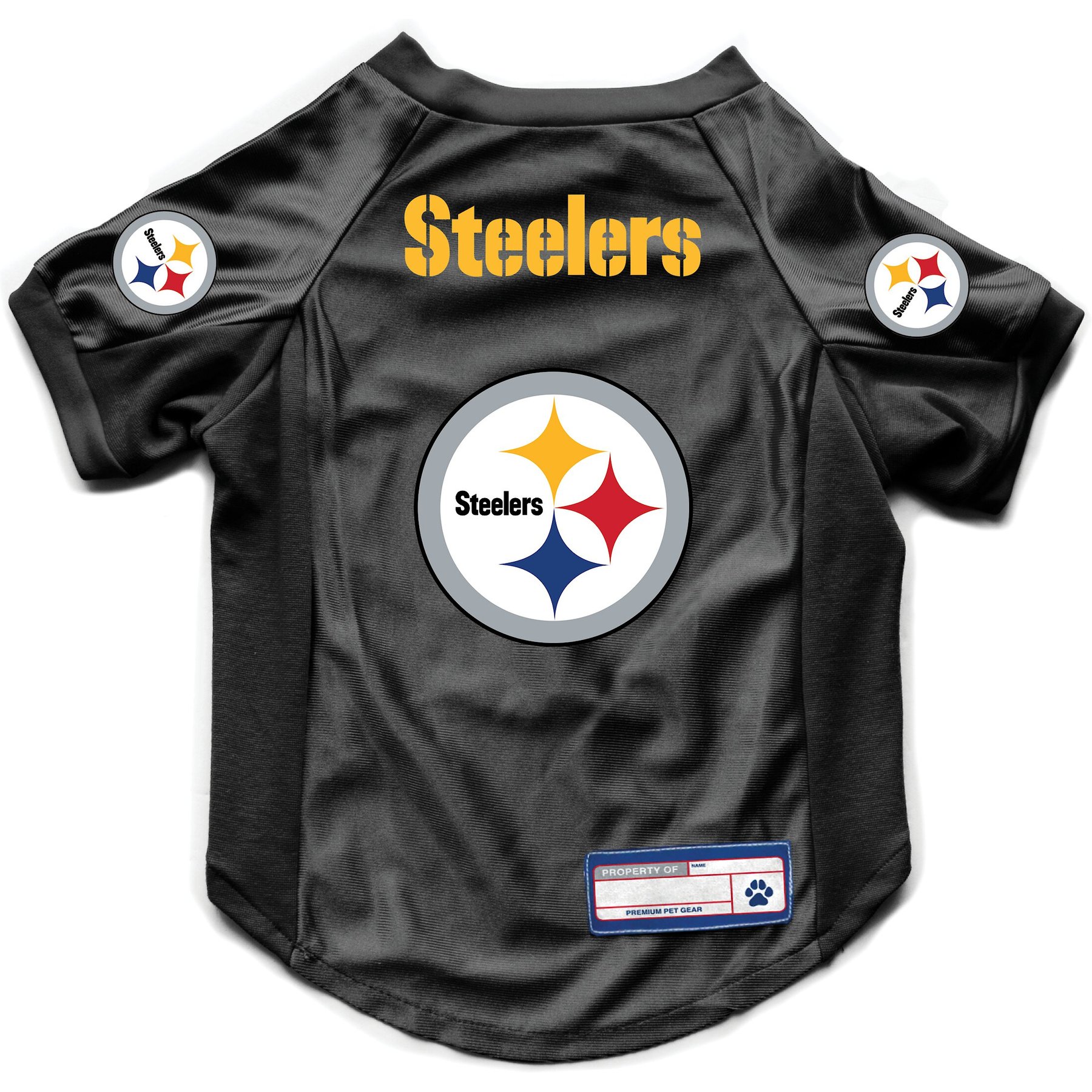 Littlearth NFL Stretch Dog & Cat Jersey, Pittsburgh Steelers, X-Small
