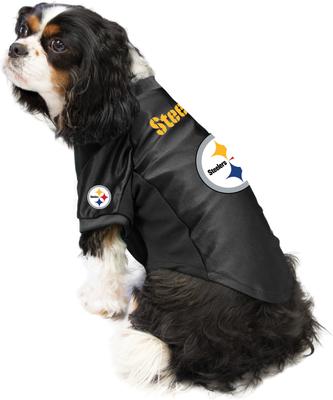 Show full view: Littlearth NFL Stretch Dog & Cat Jersey, Pittsburgh Steelers, X-Small slide 3 of 8