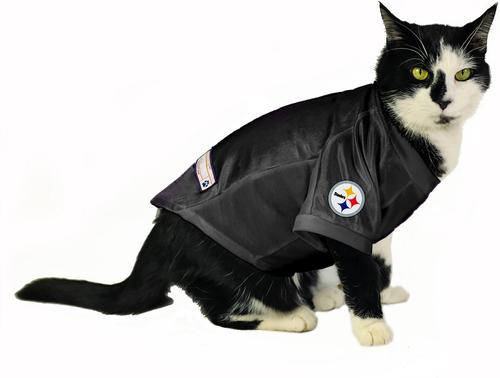 Show full view: Littlearth NFL Stretch Dog & Cat Jersey, Pittsburgh Steelers, X-Small slide 5 of 8