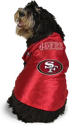 Show full view: Littlearth NFL Stretch Dog & Cat Jersey, San Francisco 49ers, Big Dog slide 4 of 7