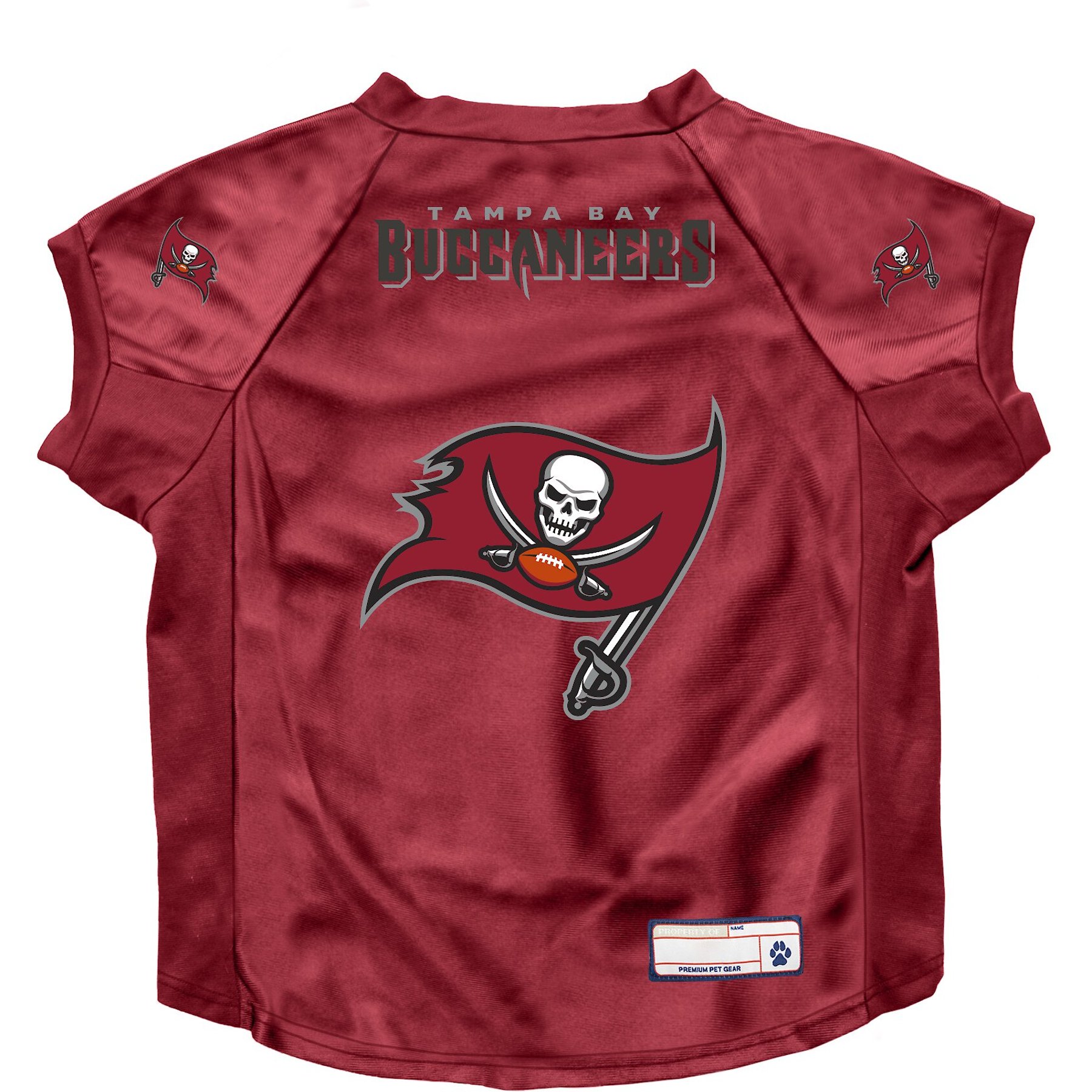 Littlearth NFL Stretch Dog & Cat Jersey, Tampa Bay Buccaneers, Big Dog