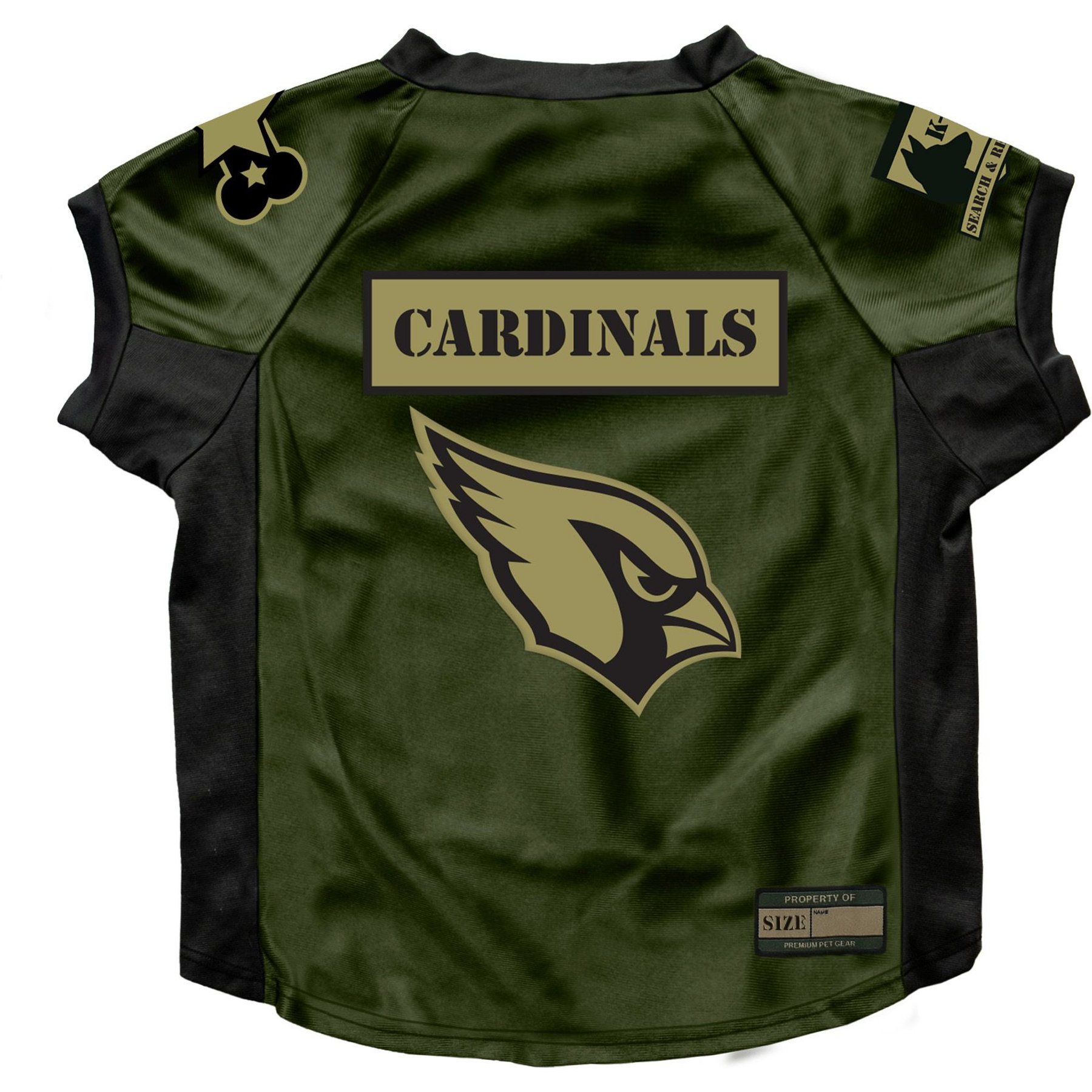 Littlearth NFL Valor Stretch Jersey for Dogs & Cats, Arizona Cardinals, Big Dog