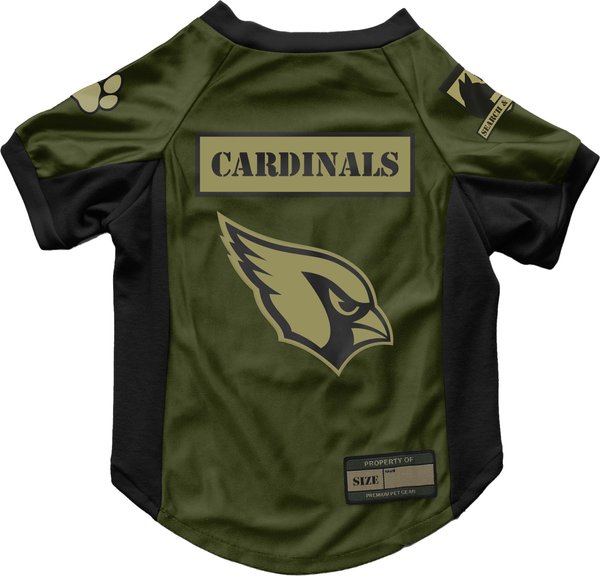 Show full view: Littlearth NFL Valor Stretch Jersey for Dogs & Cats, Arizona Cardinals, X-Small slide 1 of 8