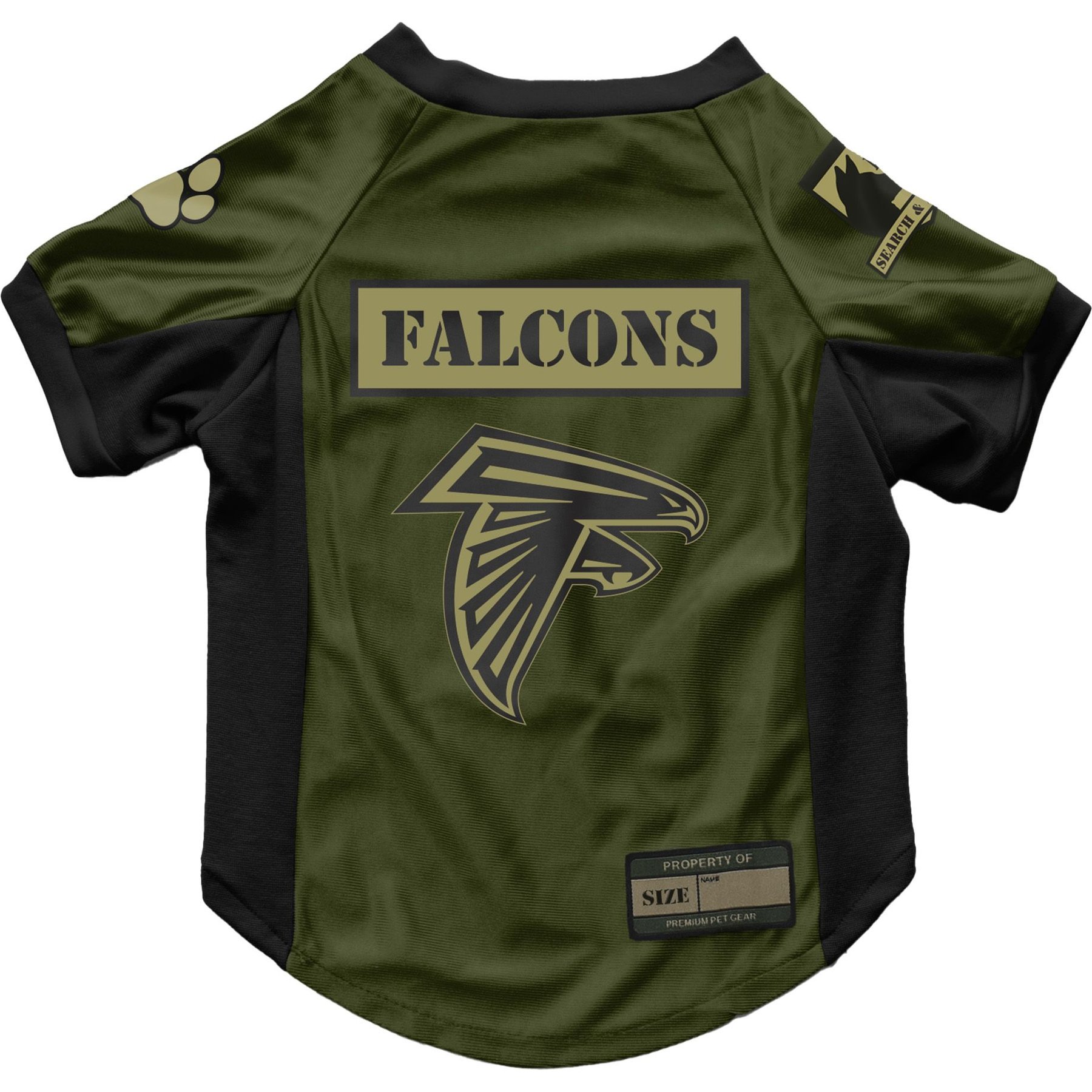 Littlearth NFL Valor Stretch Jersey for Dogs & Cats, Atlanta Falcons, Medium