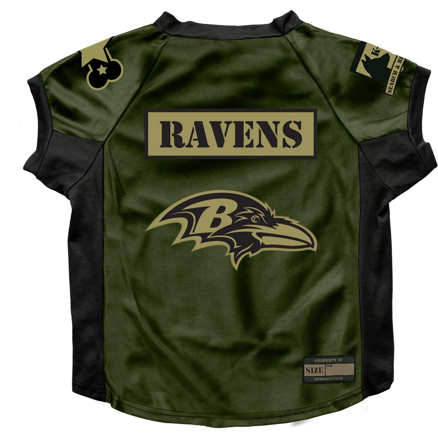 Littlearth NFL Valor Stretch Jersey for Dogs & Cats, Baltimore Ravens, Big Dog