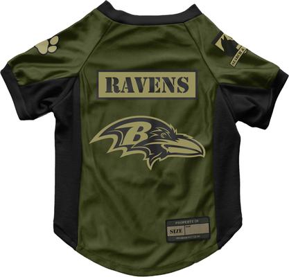 Show full view: Littlearth NFL Valor Stretch Jersey for Dogs & Cats, Baltimore Ravens, Medium slide 1 of 7
