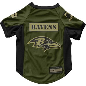 Littlearth NFL Valor Stretch Jersey for Dogs & Cats, Baltimore Ravens, X-Large