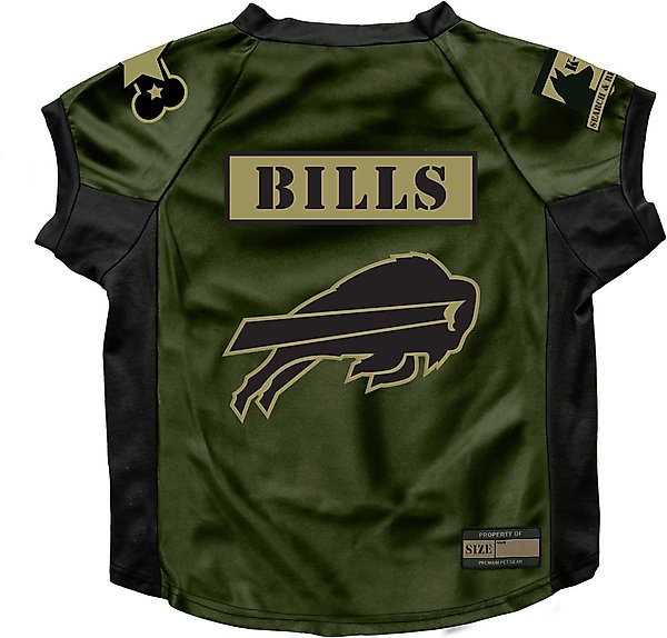 Show full view: Littlearth NFL Valor Stretch Jersey for Dogs & Cats, Buffalo Bills, Big Dog slide 1 of 7