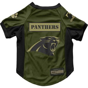 Littlearth NFL Valor Stretch Jersey for Dogs & Cats, Carolina Panthers, X-Small