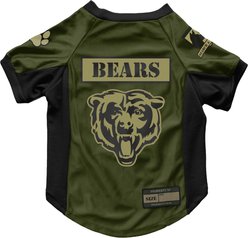 Littlearth NFL Valor Stretch Jersey for Dogs & Cats, Chicago Bears, Large
