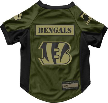 Show full view: Littlearth NFL Valor Stretch Jersey for Dogs & Cats, Cincinnati Bengals, X-Small slide 1 of 8