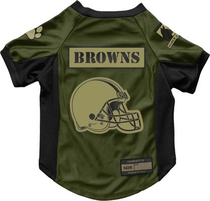 Show full view: Littlearth NFL Valor Stretch Jersey for Dogs & Cats, Cleveland Browns, Medium slide 1 of 9