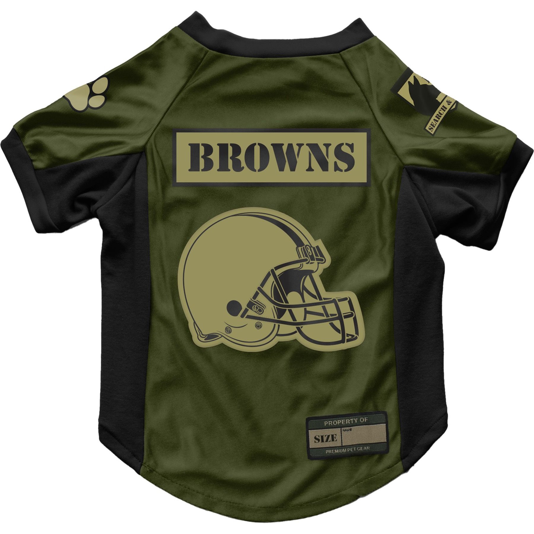 Littlearth NFL Valor Stretch Jersey for Dogs & Cats, Cleveland Browns, X-Large