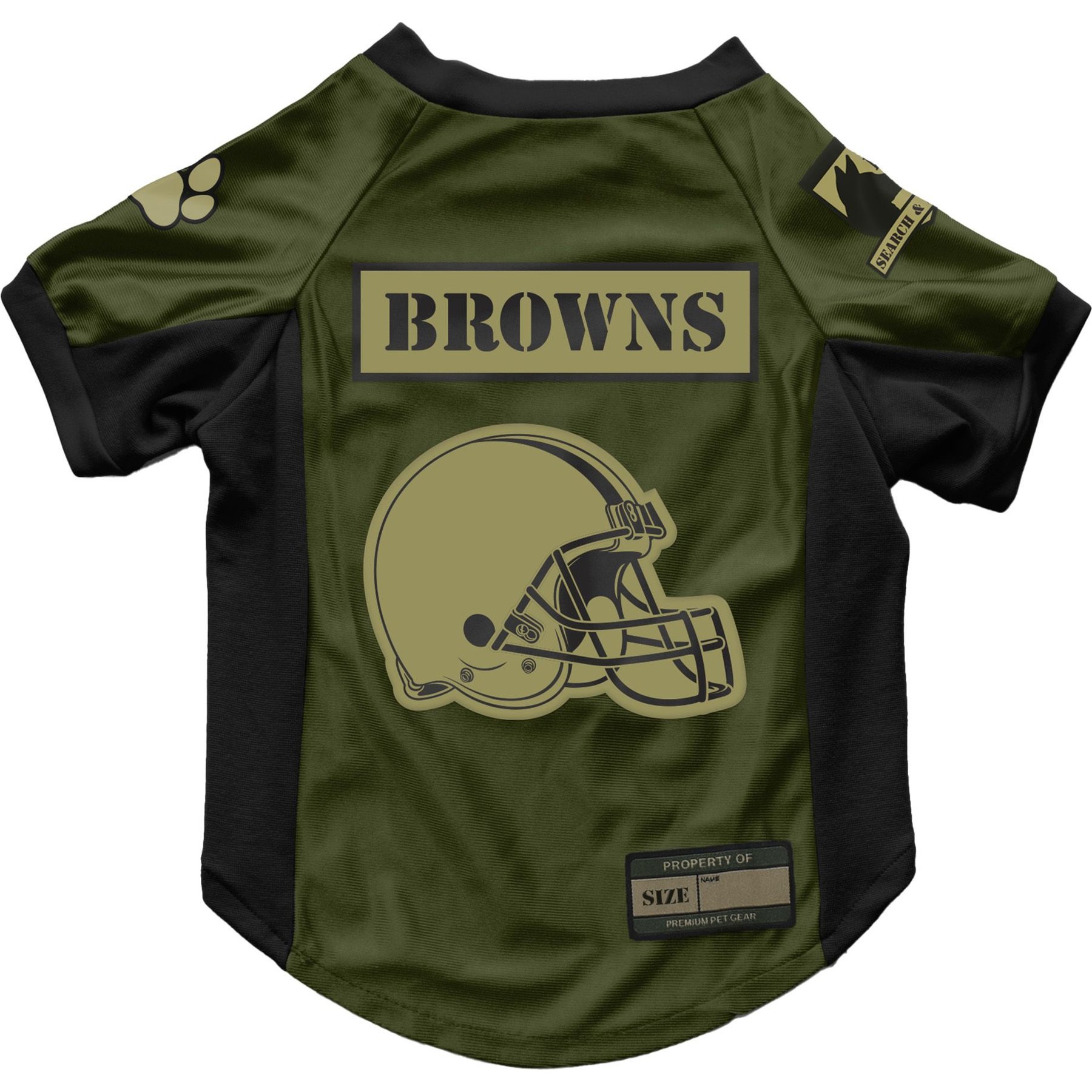 Littlearth NFL Valor Stretch Jersey for Dogs & Cats, Cleveland Browns, X-Small
